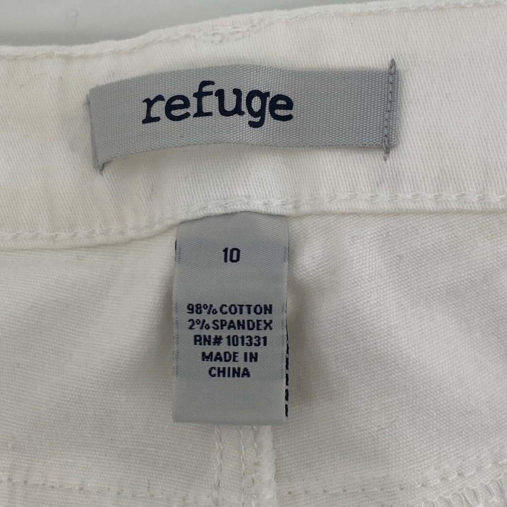 Refuge Womens White Skinny Jeans Size 10 Stretch Denim Pants - Picture 2 of 5
